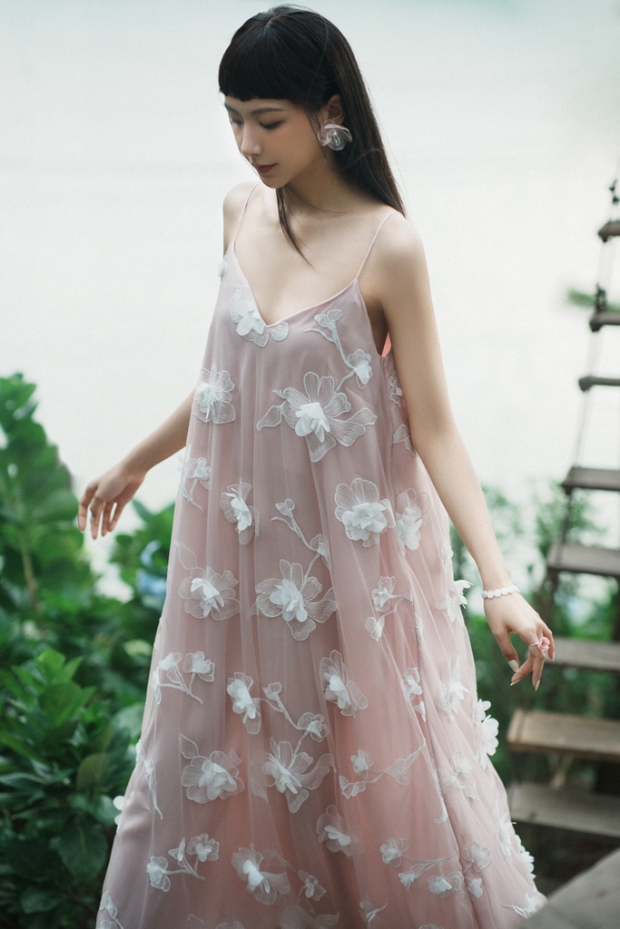 XÉO XỌ-MARITEA DRESS(PEACHSKIN) (S)