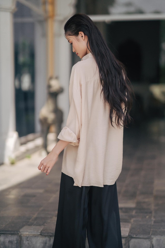 XÉO XỌ- ANNIE SHIRT (CREAM) (S)