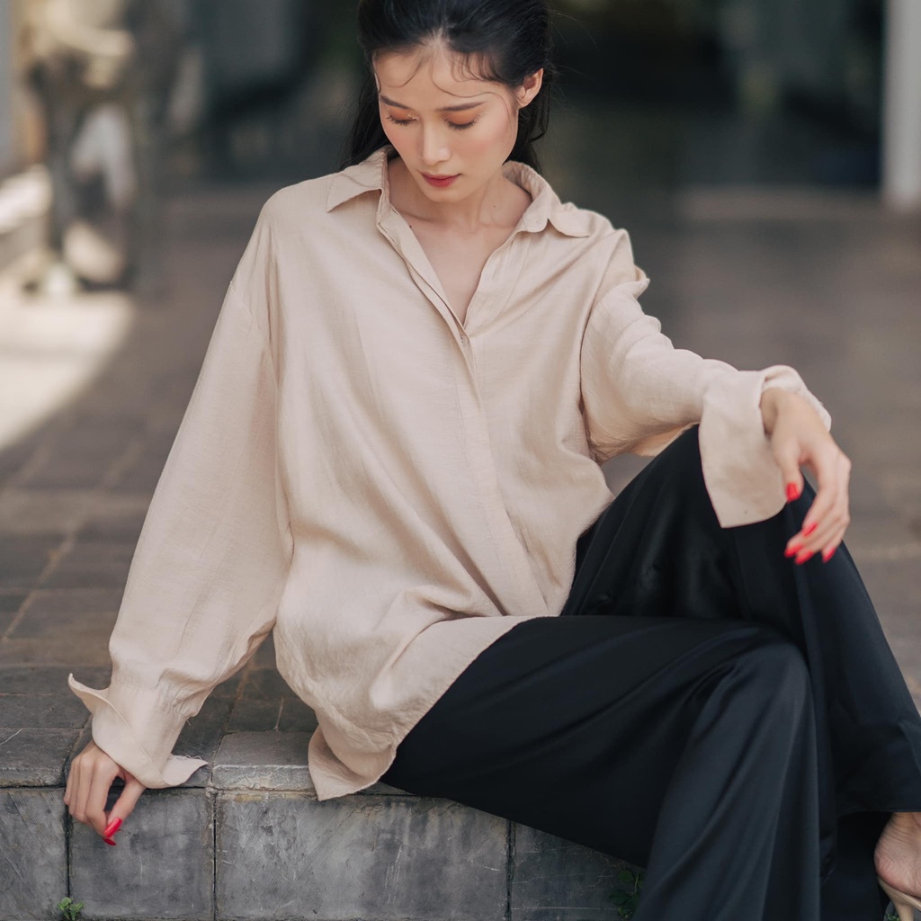 XÉO XỌ- ANNIE SHIRT (CREAM) (S)