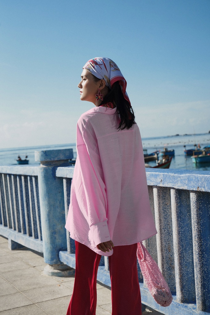 XÉO XỌ- ANNIE SHIRT (FUSHIA PURPLE) (M)