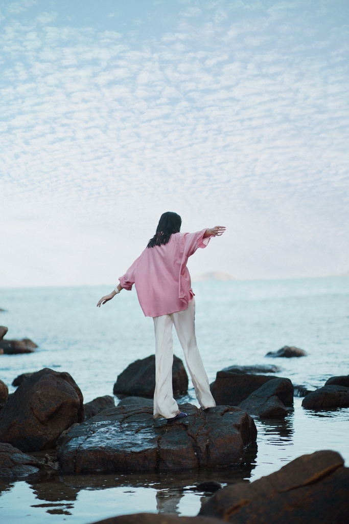 XÉO XỌ- ANNIE SHIRT (PINK COSMOS) (L)