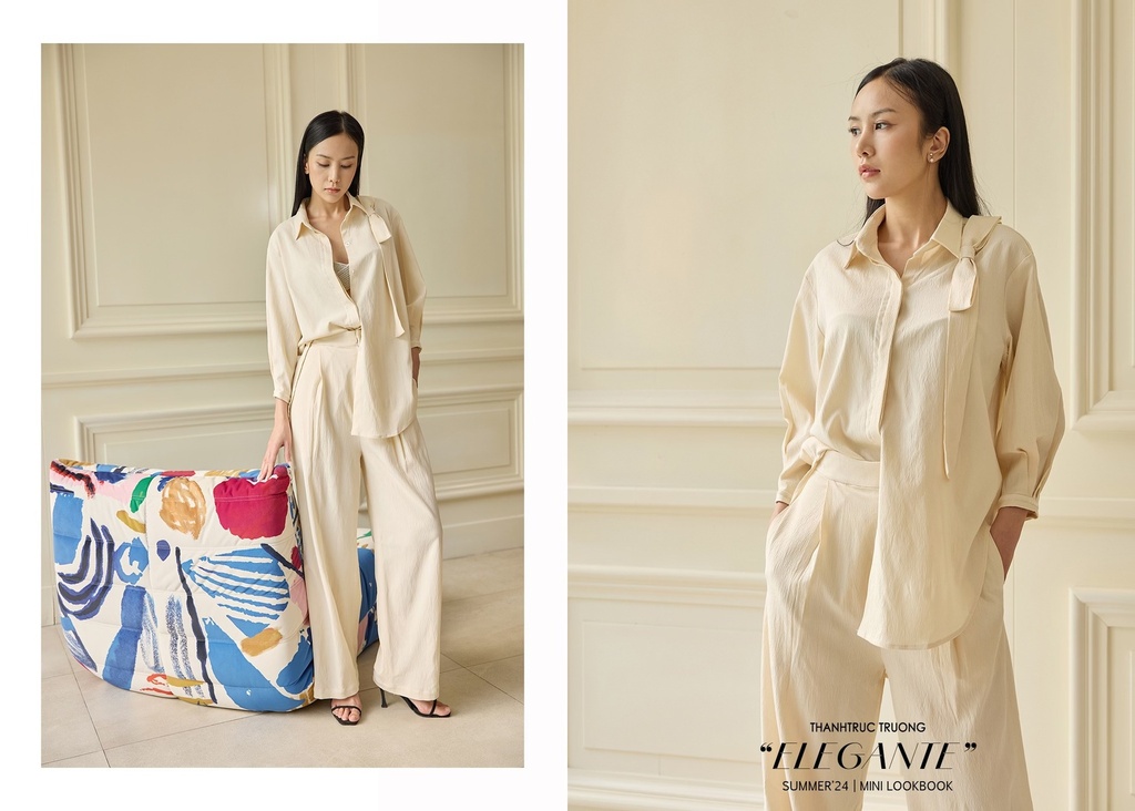 THANH TRUC TRUONG-WIDE-LEG PANTS