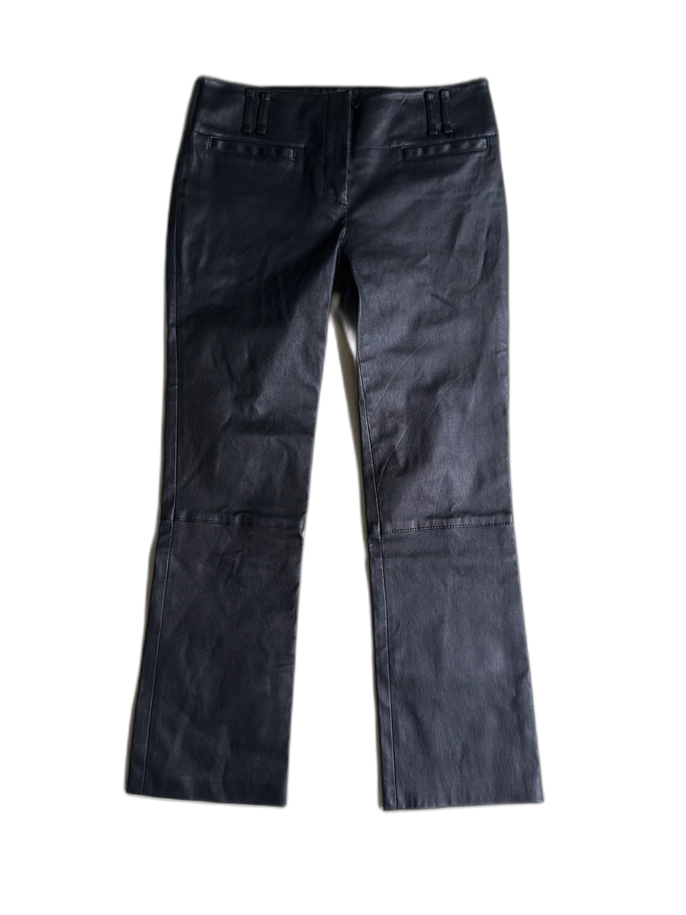 PROENZA SCHOULER-LEATHER PANTS STRAIGHT-FIT PANTS