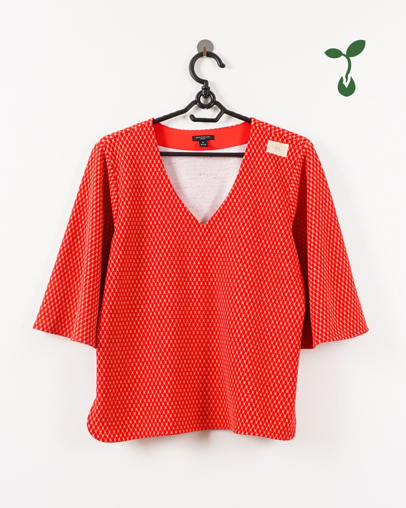 ANN TAYLOR PETITE-SHORT SLEEVES TOP