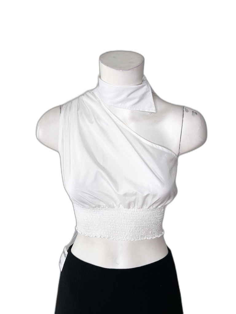 ASPIRIN-ONE SHOULDER TOP