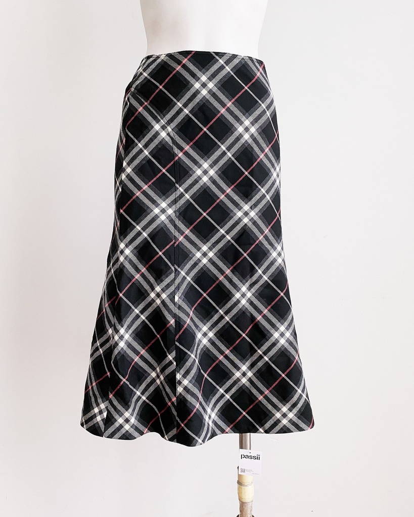 BURBERRY-MIDI SKIRT