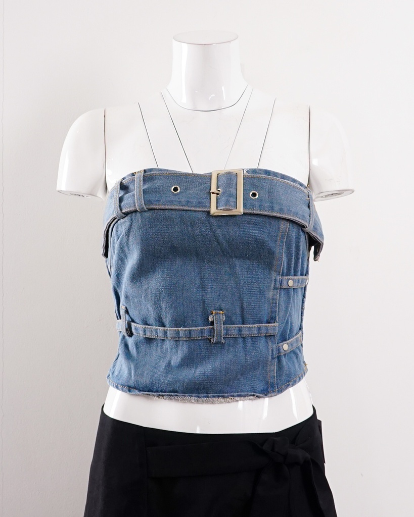 UNKNOWN-SLEEVELESS TOP (TANKTOP/TUBE TOP)