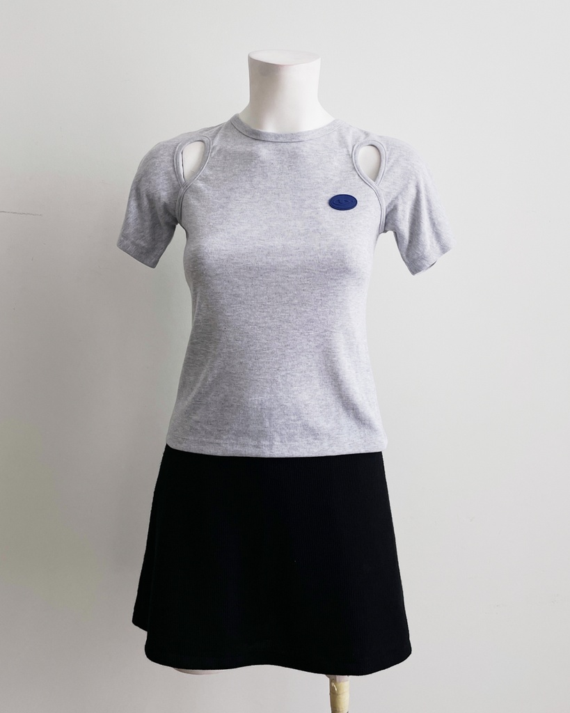 THE BLUE T SHIRT-SHORT SLEEVES TOP