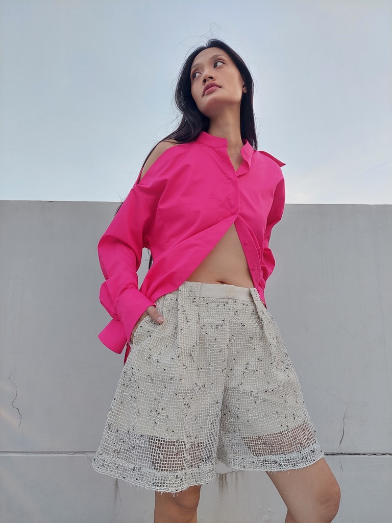 KHAAR.WORLD-MESH NOISE SHORTS