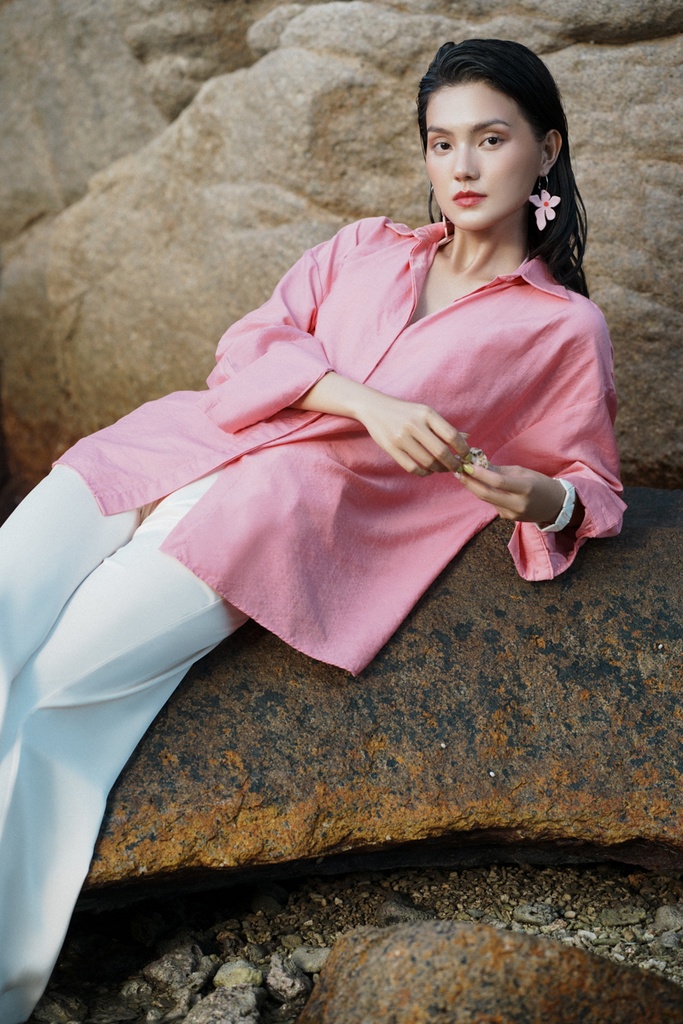 XÉO XỌ- ANNIE SHIRT (PINK COSMOS) (L)