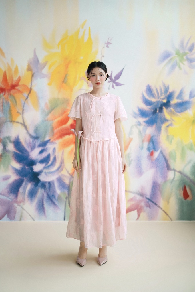 XÉO XỌ-DARIA DRESS (CREOLE PINK) (CUSTOM)