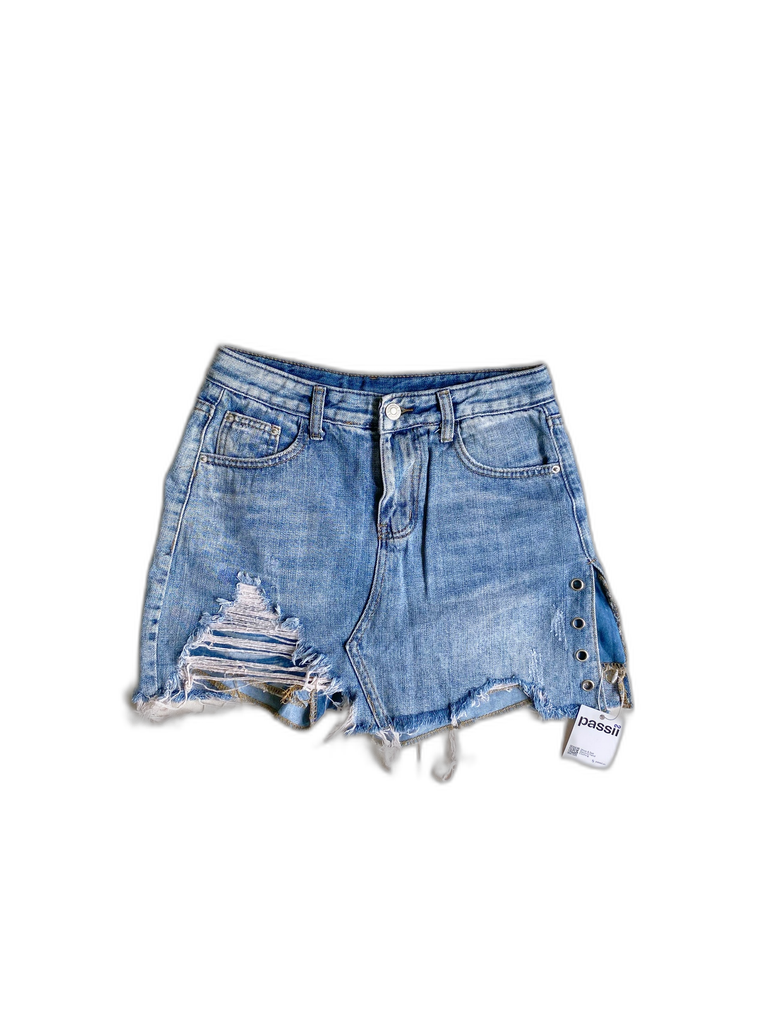 [S04779D-015] UNKNOWN-DENIM SKIRT