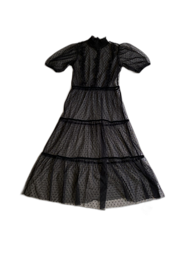 [S04941E-026] DIVIDED H&M-MIDI DRESS