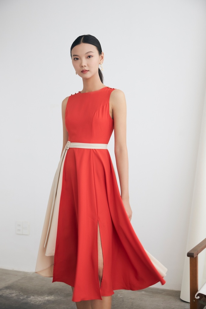 [S05312G-002] THANH TRUC TRUONG-MIDI DRESS