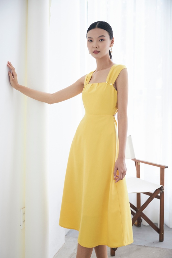 [S05312G-029] THANH TRUC TRUONG-MIDI DRESS