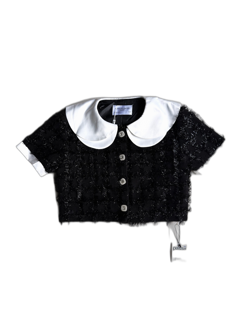 [S05324H-012] TINGOAN-SHORT SLEEVES TOP