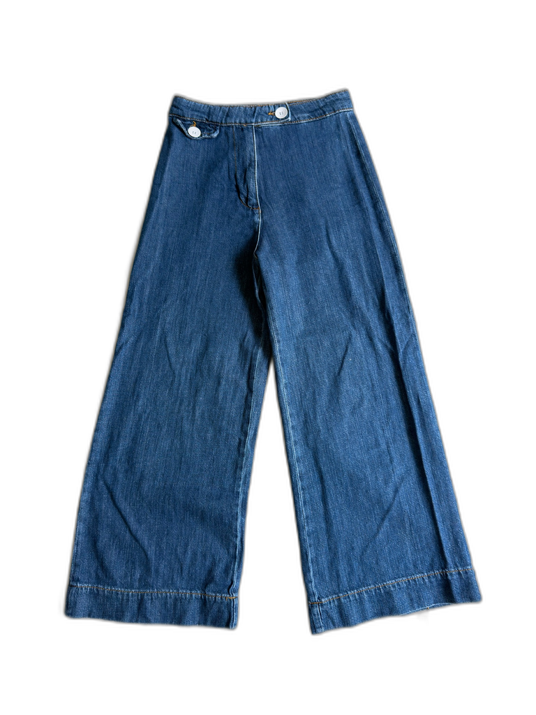 [S05343F-002] ZARA WOMAN-WIDE-LEG JEANS