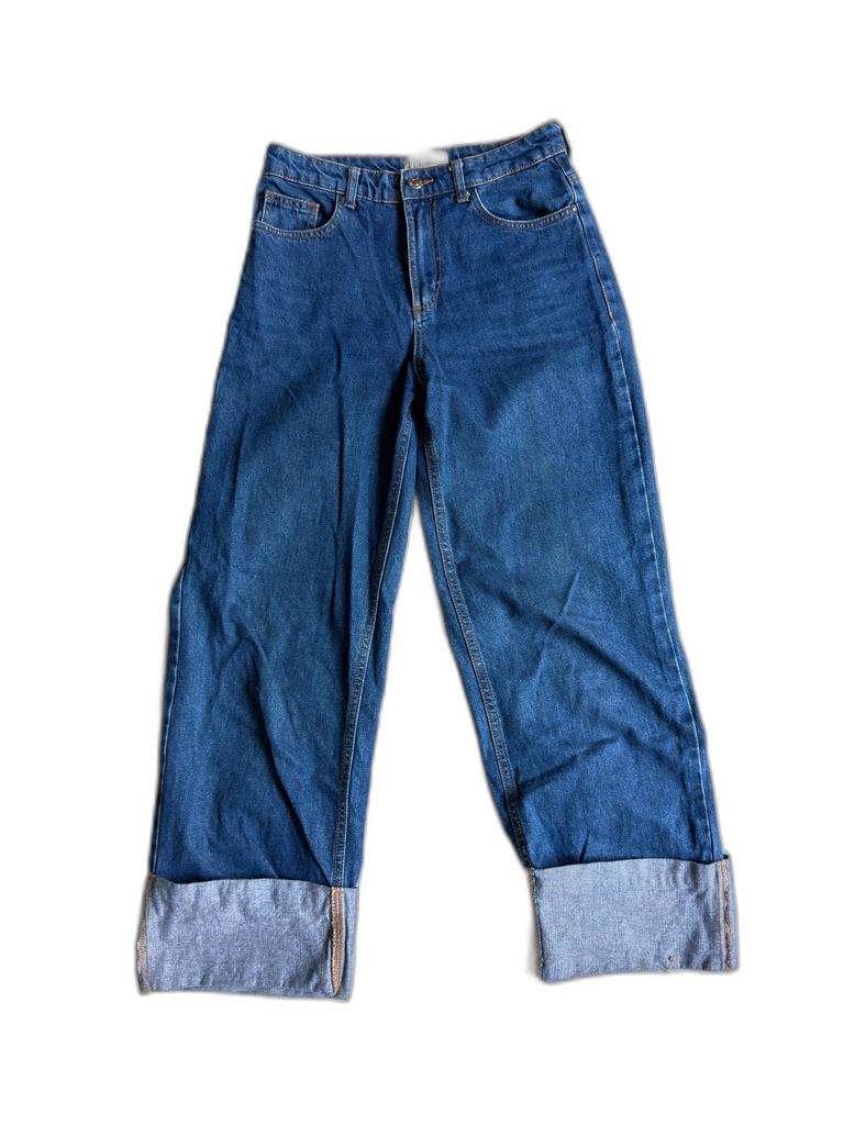[S05343F-009] ZARA TRAFALUC COLLECTION-WIDE-LEG JEANS