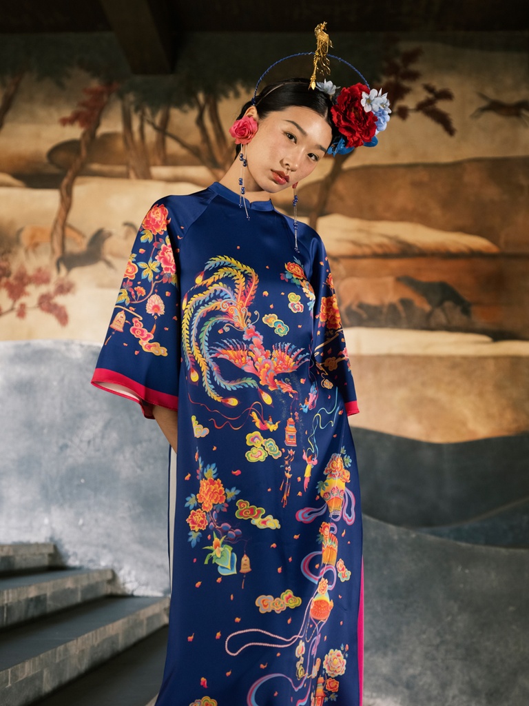 [S05383D-005] XÉO XỌ-ÁO DÀI LIỄU HẠNH (XL)