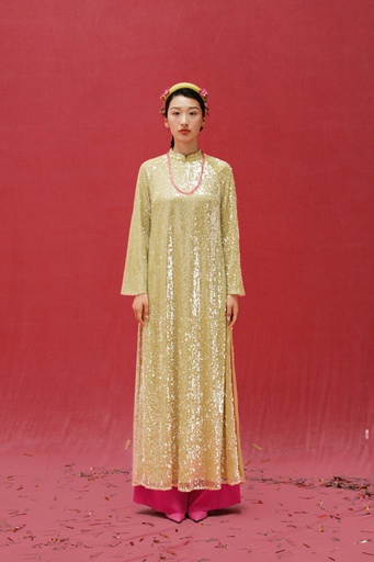[S05383D-014] XÉO XỌ-ÁO DÀI HUỲNH SA (L)