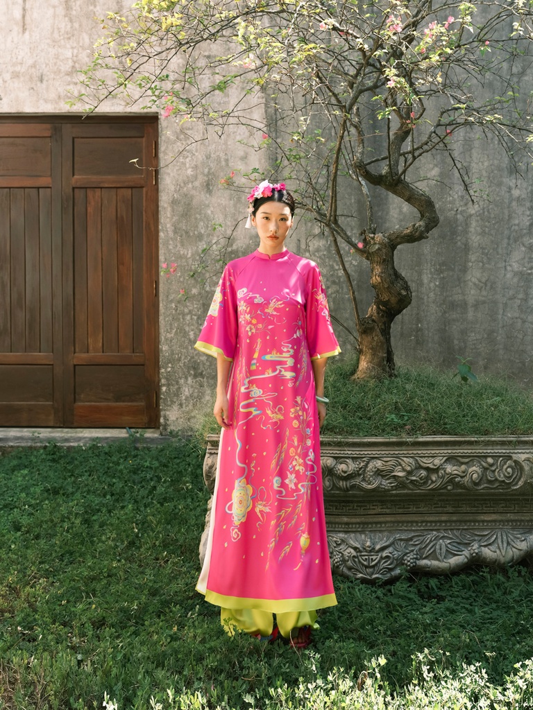 [S05383D-016] XÉO XỌ-ÁO DÀI HUYỀN NỮ (XL)