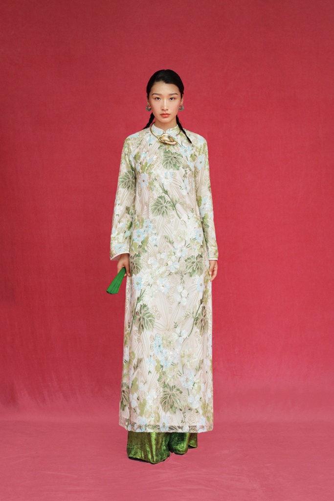 [S05383D-021] XÉO XỌ-ÁO DÀI LỤC PHI (L)