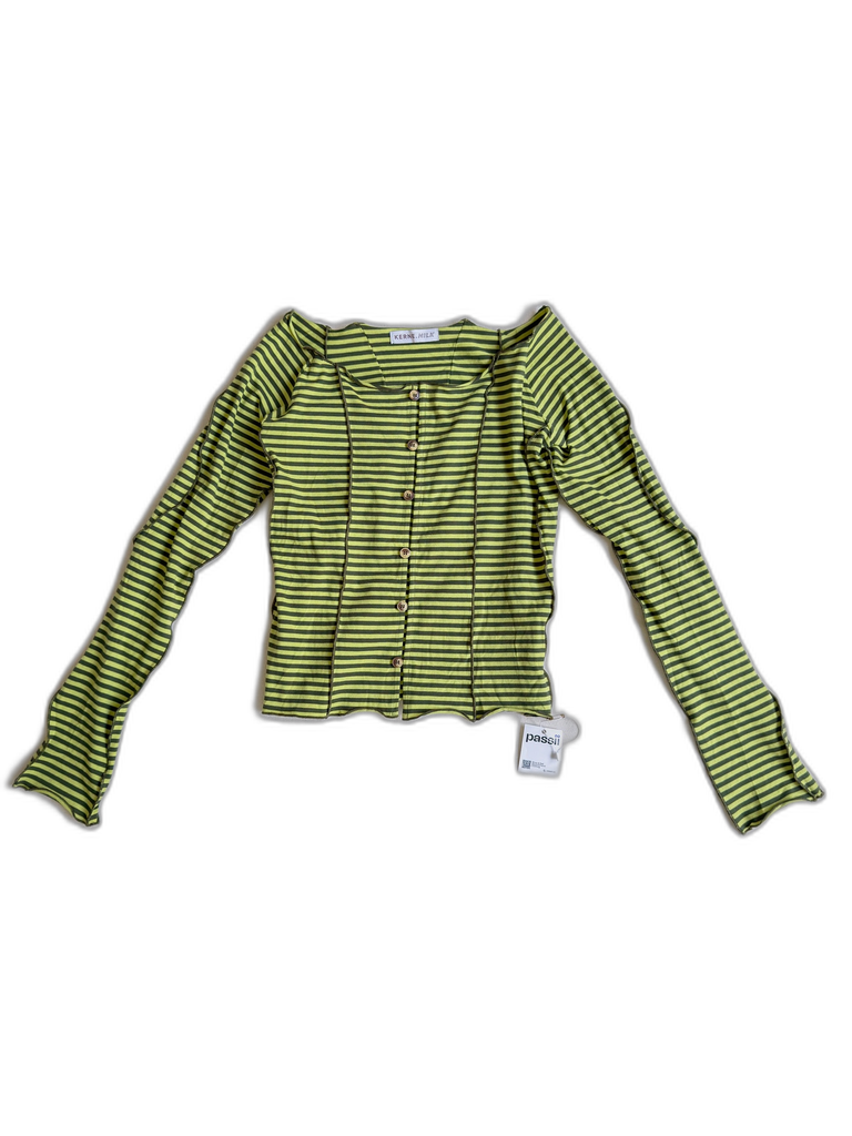 [S05416H-065] KERNE.MILK-LONG SLEEVES TOP