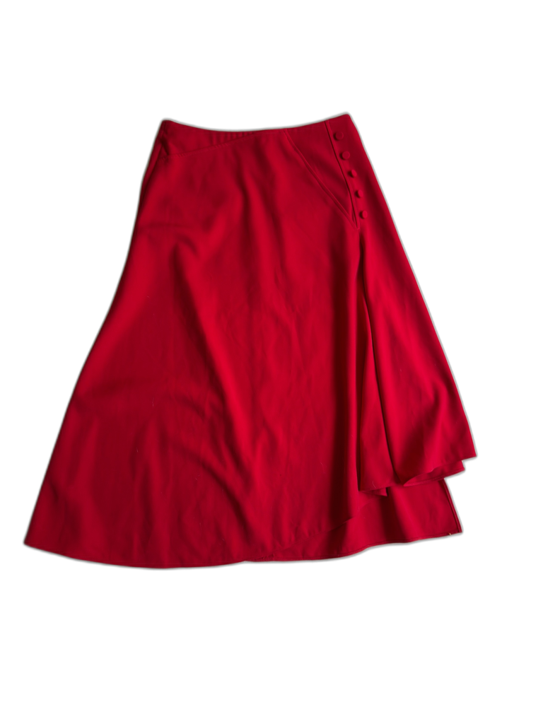 [S05360A-033] GARDENIA-MIDI SKIRT