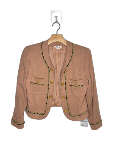 [S06041C-040] ASSORTED BRAND-CROPPED JACKET