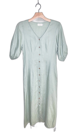 [S06090C-031] CÁ TRÍCH MÀU XANH-MAXI DRESS