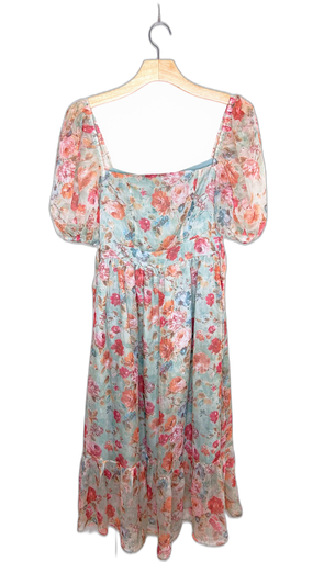 [S06424E-011] ASSORTED BRAND-MIDI DRESS