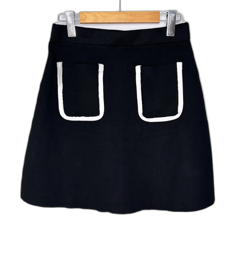 [S06740G-010] ZARA KNIT-MINI SKIRT