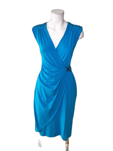 [S06754B-020] CACHE-MIDI DRESS