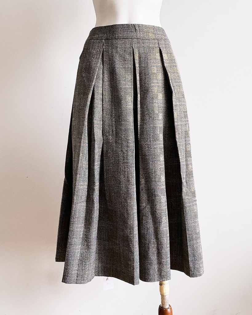 [S02300A-026] UNKNOWN-MIDI SKIRT