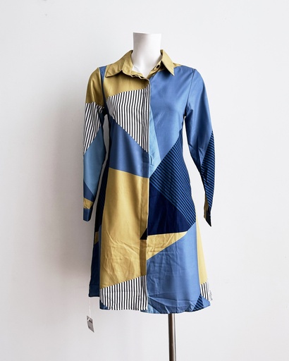 [S02296A-017] VALUE BRAND-SHIRT DRESS