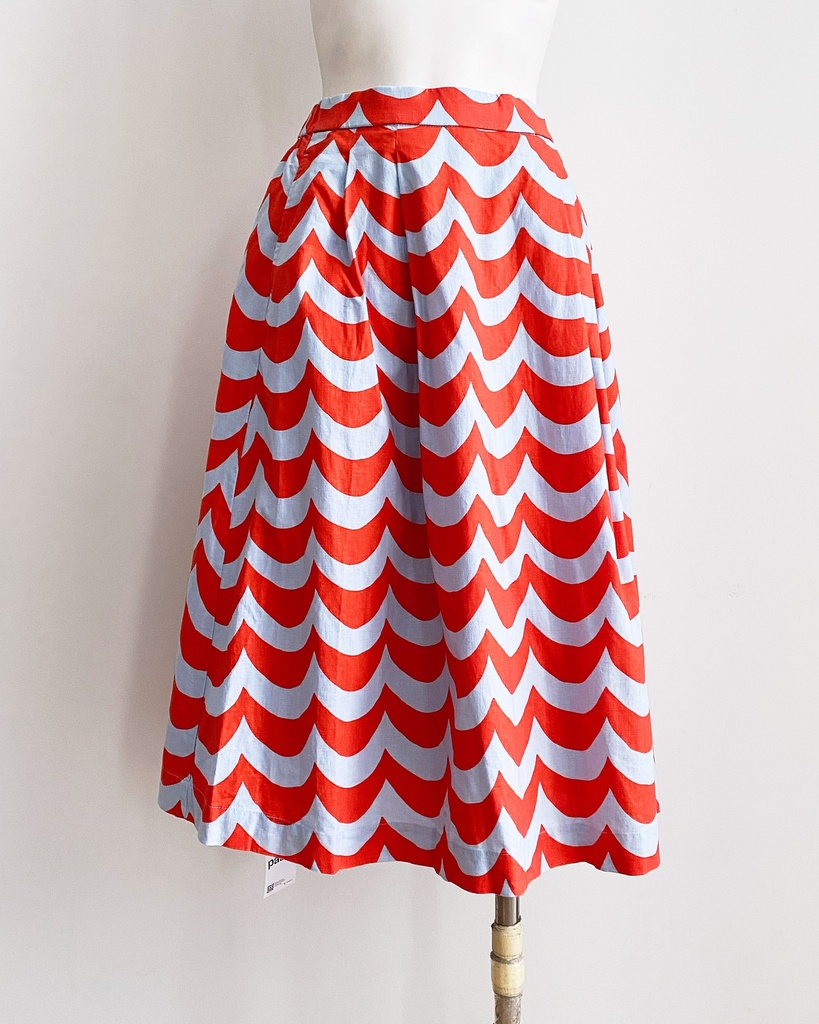 [S02298E-028] UNIQLO X MARIMEKKO-MIDI SKIRT