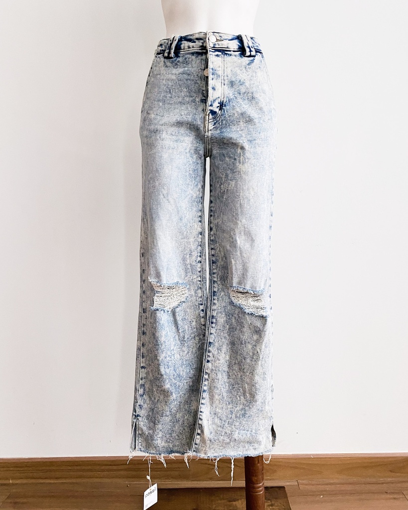 [S02298E-055] VALUE BRAND-WIDE LEG JEANS