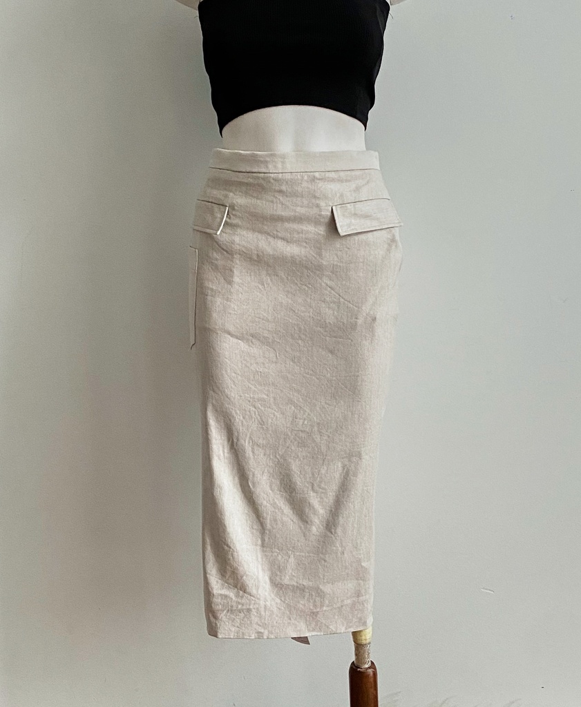 [S02909A-003] UNKNOWN-PENCIL SKIRT