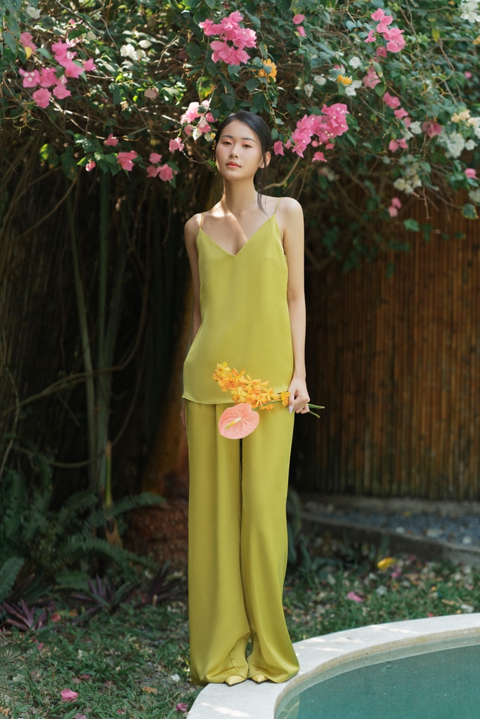 [S04456B-179] XÉO XỌ-QUẦN NADIA SET (LEMON TONIC) (XS)