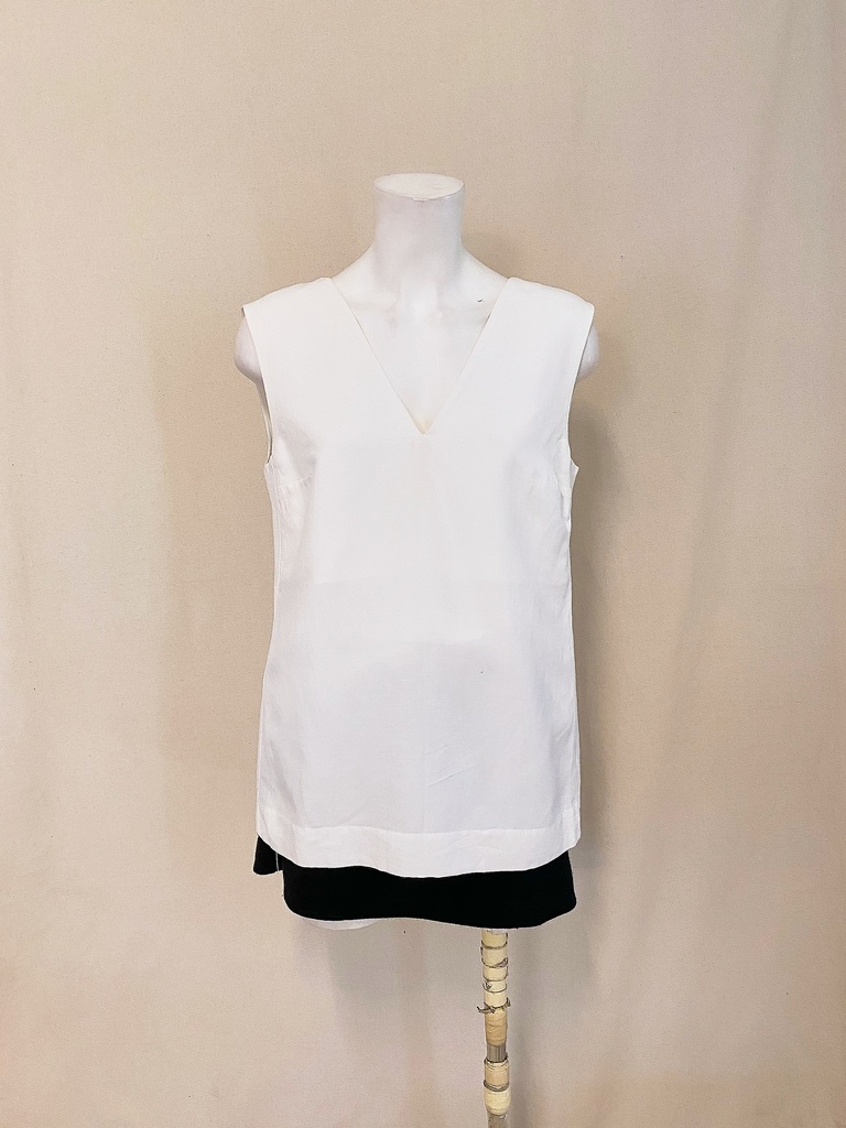 [S04574G-006] SHOP AT VELVET-SLEEVELESS TOP