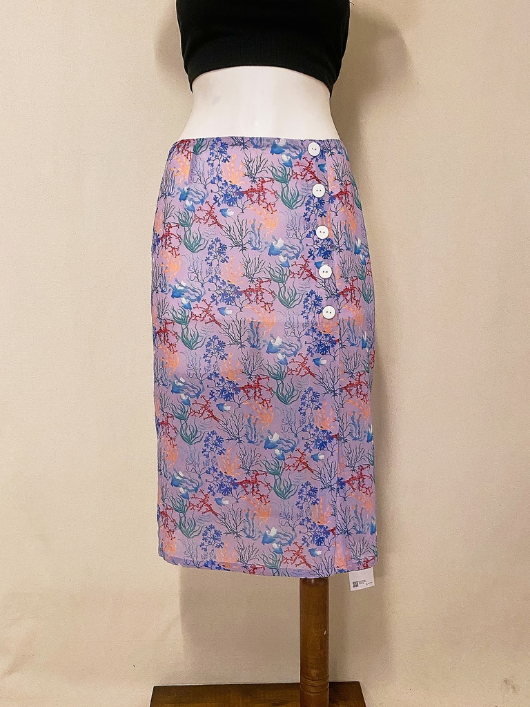 [S04605H-072] LY VU-MIDI SKIRT