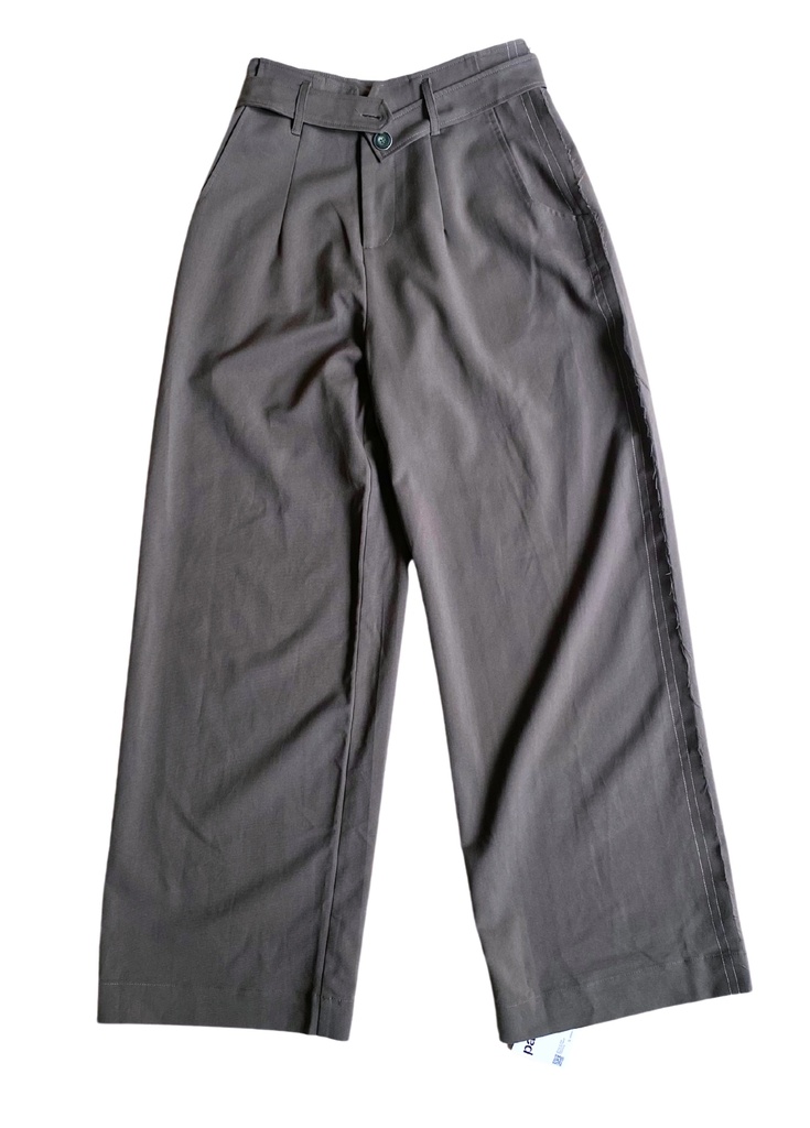 [S04718K-003] LAMINAPPAREL-WIDE-LEG PANTS